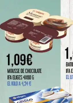 Claudio IFA ELIGES Mousse de chocolate oferta