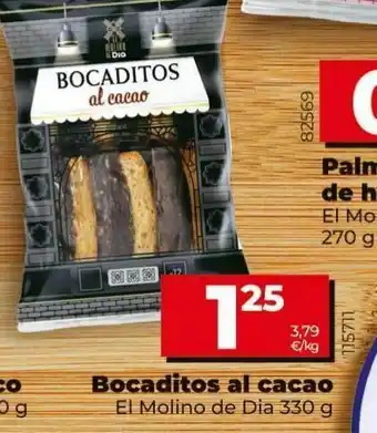 Maxi Dia Bocaditos al cacao el molino de dia 330g oferta