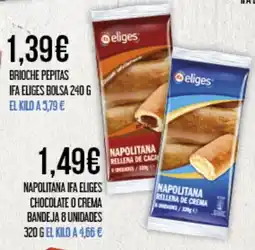 Claudio IFA ELIGES Napolitana chocolate o crema bandeja 8 unidades oferta