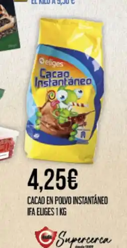 Claudio IFA ELIGES Cacao en polvo instantáneo oferta