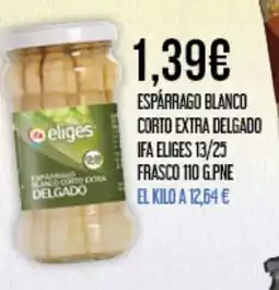 Claudio Espárrago blanco corto extra delgado oferta