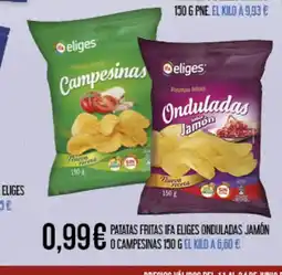 Claudio Patatas fritas onduladas jamón o campesinas oferta