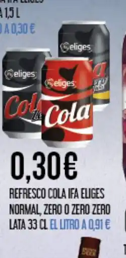 Claudio IFA ELIGES Refresco cola normal, zero o zero zero lata oferta