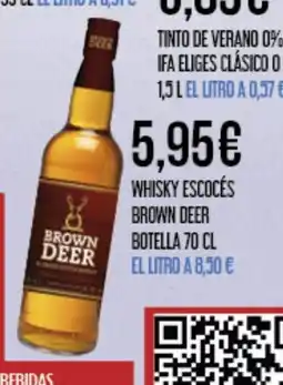 Claudio BROWN DEER Whisky escocés oferta
