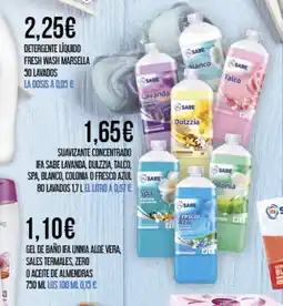 Claudio IFA SABE Suavizante concentrado lavanda dulzzia talco spa, blanco, colonia o fresco azul oferta