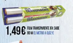 Claudio IFAS SABE Film transparente oferta