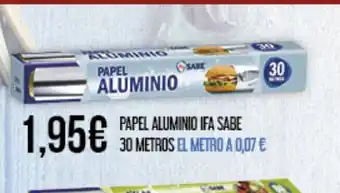 Claudio IFA SABE Papel aluminio oferta