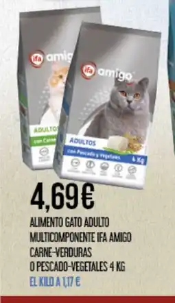 Claudio IFA AMIGO Alimento gato adulto multicomponente carne-verduras o pescado-vegetales oferta