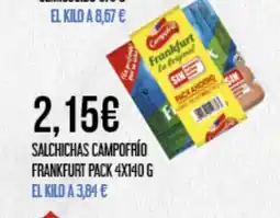 Claudio CAMPOFRÍO Salchichas frankfurt oferta
