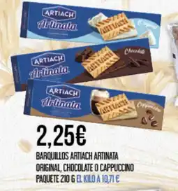 Claudio Barquillos artiach artinata original, chocolate o cappuccino paquete oferta