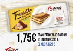 Claudio BALCONI Trancetto cacao 10 unidades oferta