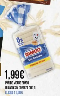 Claudio BIMBO Pan de molde blanco sin corteza oferta