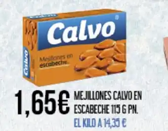 Claudio CALVO Mejillones en escabeche oferta