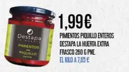 Claudio Pimientos piquillo enteros destapa la huerta extra frasco oferta