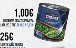 Claudio CIDACOS Guisantes primera lata oferta