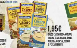 Claudio Caldo casero 100% natural gallina blanca carne, pollo pollo bajo en sal, cocido o pescado brik oferta