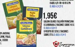 Claudio GALLINA BLANCA Tallarín parmesana o carbonara 2 raciones sobre oferta