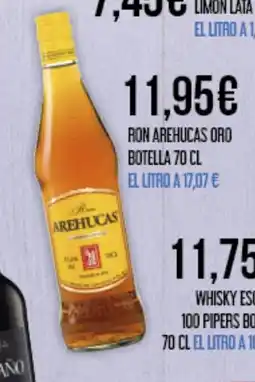 Claudio RON AREHUCAS Oro botella oferta