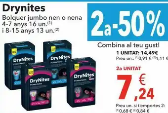 Clarel Bolquer jumbo nen o nena drynites oferta