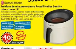 TEDi RUSSELL HOBBS Freidora de aire panorámica Satisfry colorc crema oferta