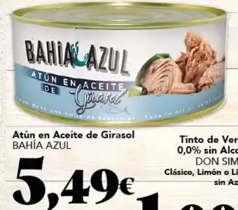 Gadis BAHÍA AZUL Atún en Aceite de Girasol oferta