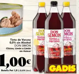 Gadis DON SIMÓN Tinto de Verano 0,0% sin Alcohol oferta
