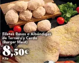 Gadis Filetes Rusos o Albóndigas de Ternera y Cerdo (Burger Meat) oferta