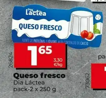 Dia Queso fresco dia láctea pack-2 x 250g oferta