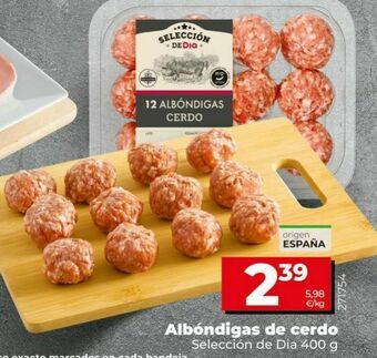 Dia Albóndigas de cerdo selección de dia 400g oferta