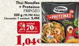 Gadis FRIPOZO Thai Noodles + Proteinas oferta