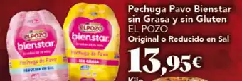 Gadis EL POZO Pechuga Pavo Bienstar sin Grasa y sin Gluten Original o Reducido en Sal oferta