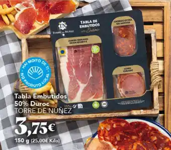 Gadis TORRE DE NÚÑEZ Tabla Embutidos 50% Duroc oferta