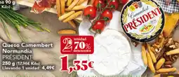 Gadis PRÉSIDENT Queso Camembert Normandia oferta