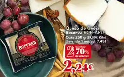 Gadis BOFFARD Queso de Oveja Reserva oferta