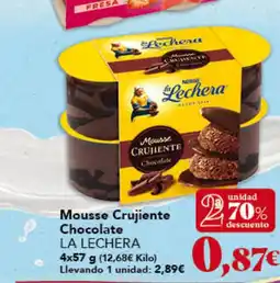 Gadis LA LECHERA Mousse Crujiente Chocolate oferta