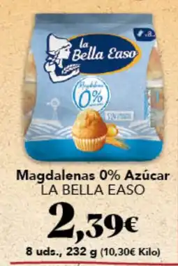 Gadis LA BELLA EASO Magdalenas 0% Azúcar oferta