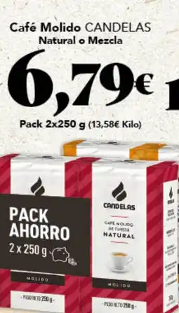 Gadis CANDELAS Café Molido Natural o Mezcla oferta
