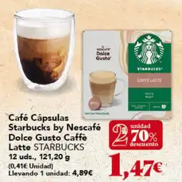 Gadis STARBUCKS Café Cápsulas Starbucks by Nescafé Dolce Gusto Caffè Latte oferta