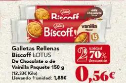 Gadis LOTUS Galletas Rellenas Biscoff De Chocolate o de Vainilla Paquete oferta