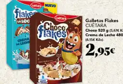 Gadis CUÉTARA Galletas Flakes Choco Crema de Leche oferta