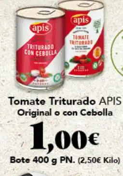 Gadis APIS Tomate Triturado Original o con Cebolla oferta