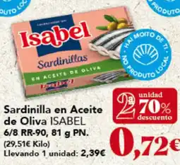 Gadis ISABEL Sardinilla en Aceite de Oliva oferta