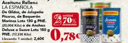 Gadis LA ESPAÑOLA Aceituna Rellena De Gildas, de Jalapeño Pícaras, de Boquerón Marinas oferta
