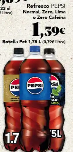 Gadis PEPSI Refresco Normal, Zero, Lima o Zero Cafeína oferta