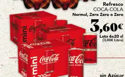 Gadis COCA-COLA Refresco Normal, Zero Zero o Zero oferta