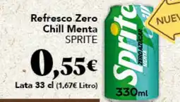 Gadis SPRITE Refresco Zero Chill Menta oferta