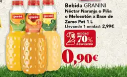 Gadis GRANINI Bebida Néctar Naranja o Piña o Melocotón a Base de Zumo Pet oferta