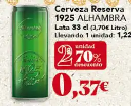 Gadis 1925 ALHAMBRA Cerveza Reserva oferta