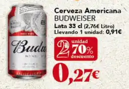 Gadis BUDWEISER Cerveza Americana oferta