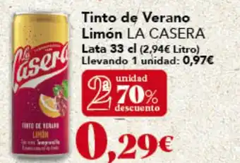 Gadis LA CASERA Tinto de Verano Limón oferta